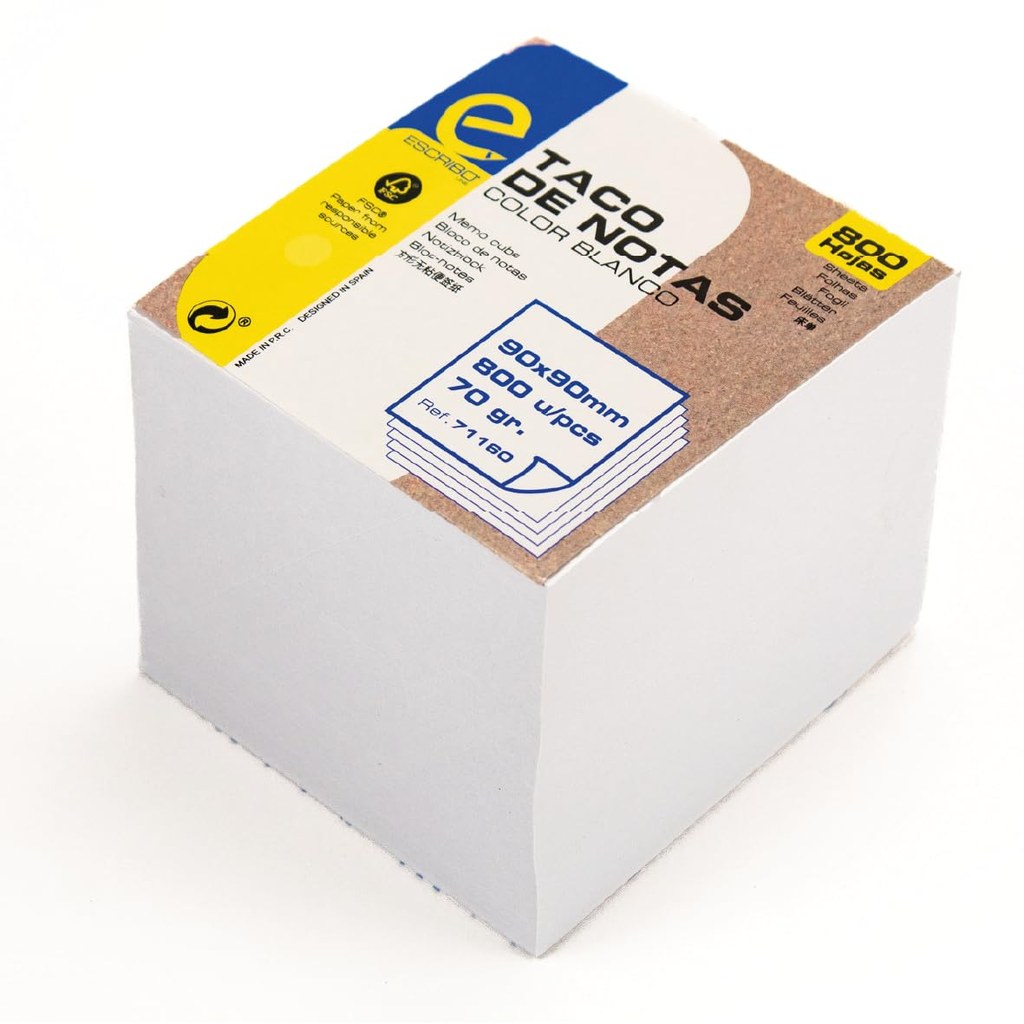 Taco notas 200 hojas blanco