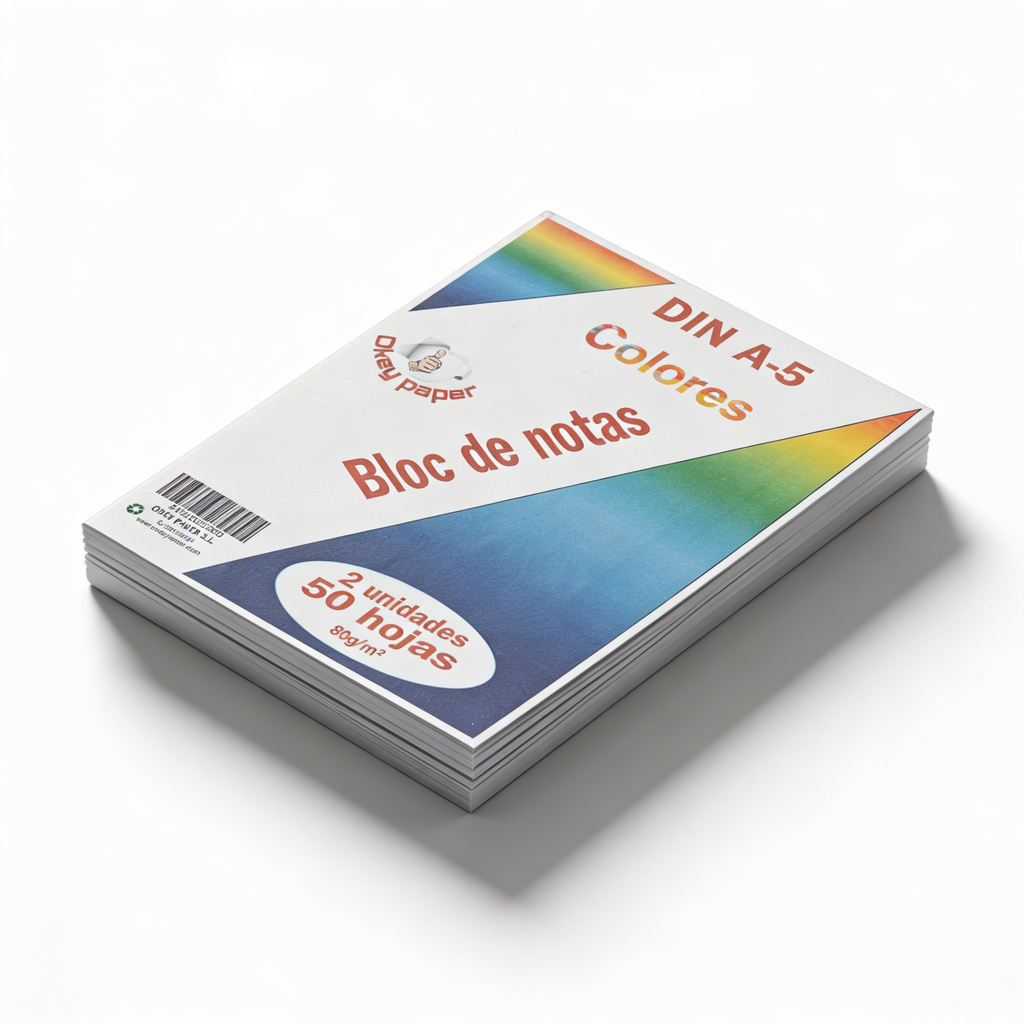 Bloc notas A5 color (12 uds)