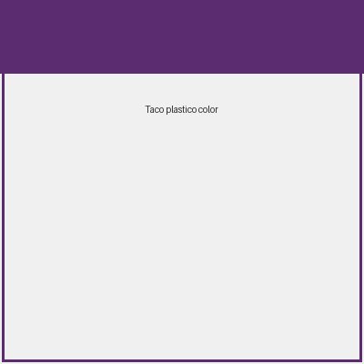 Taco plastico color