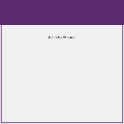 Bloc notas A6 blanco