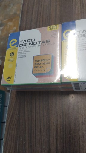 Taco notas 200 hojas color